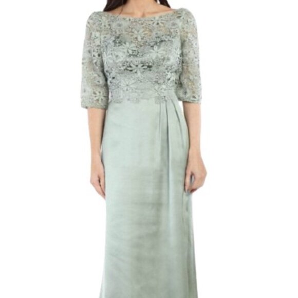 May Queen Dresses & Skirts - NWT May Queen MQ1969 Floral lace Mother of the Bride Dress Sage Size M